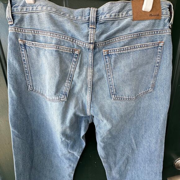 NWT Madewell 1991 Straight-Leg Jeans 33x32 Rigid Denim Distressed Classic READ - Picture 5 of 9